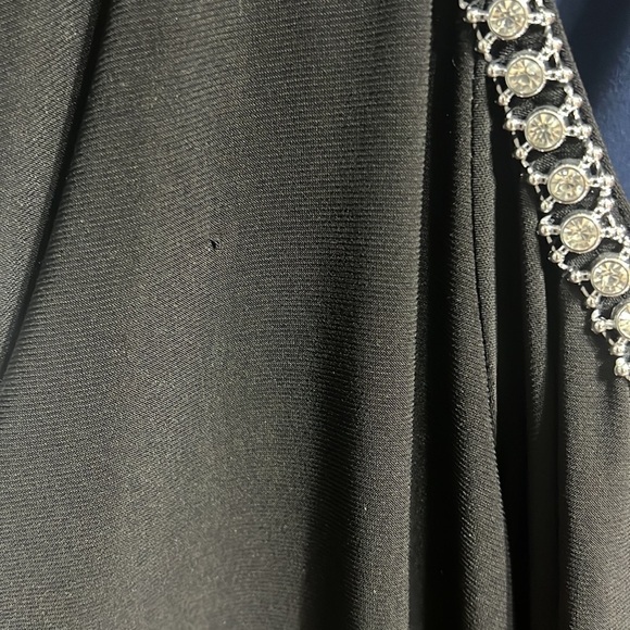 MSK Crystal Trimmed Cutout Dress Black Timeless Special Occasion Evening Wear - Picture 10 of 10